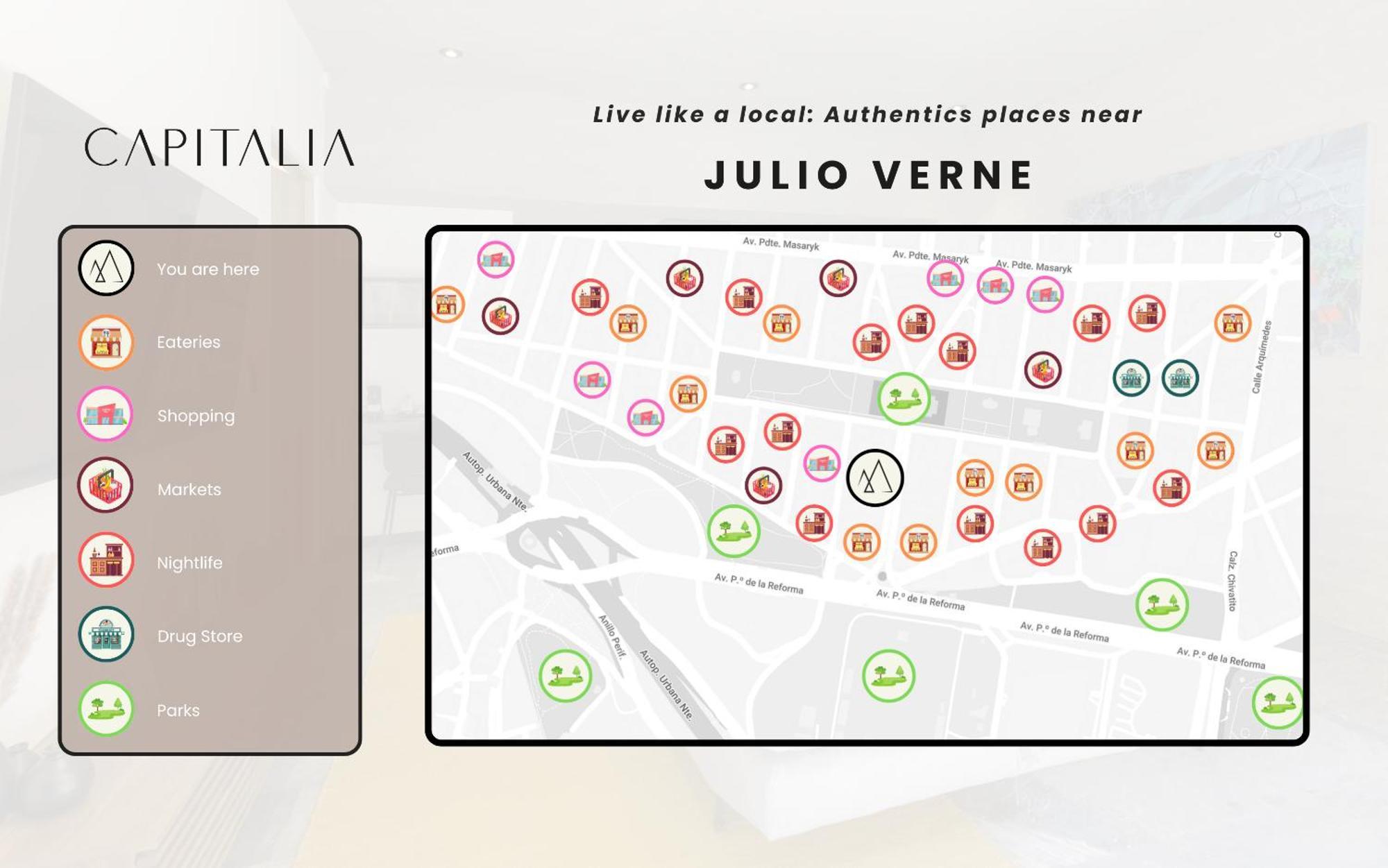 Capitalia - Apartments - Polanco - Julio Verne เม็กซิโกซิตี้ ภายนอก รูปภาพ
